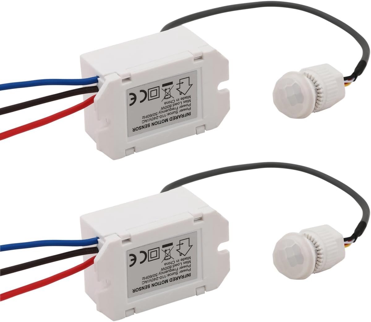 Infrarood Sensor Schakelaar - Mini Bewegingsmelder voor Binnen, 220V, 360° Detectiebereik