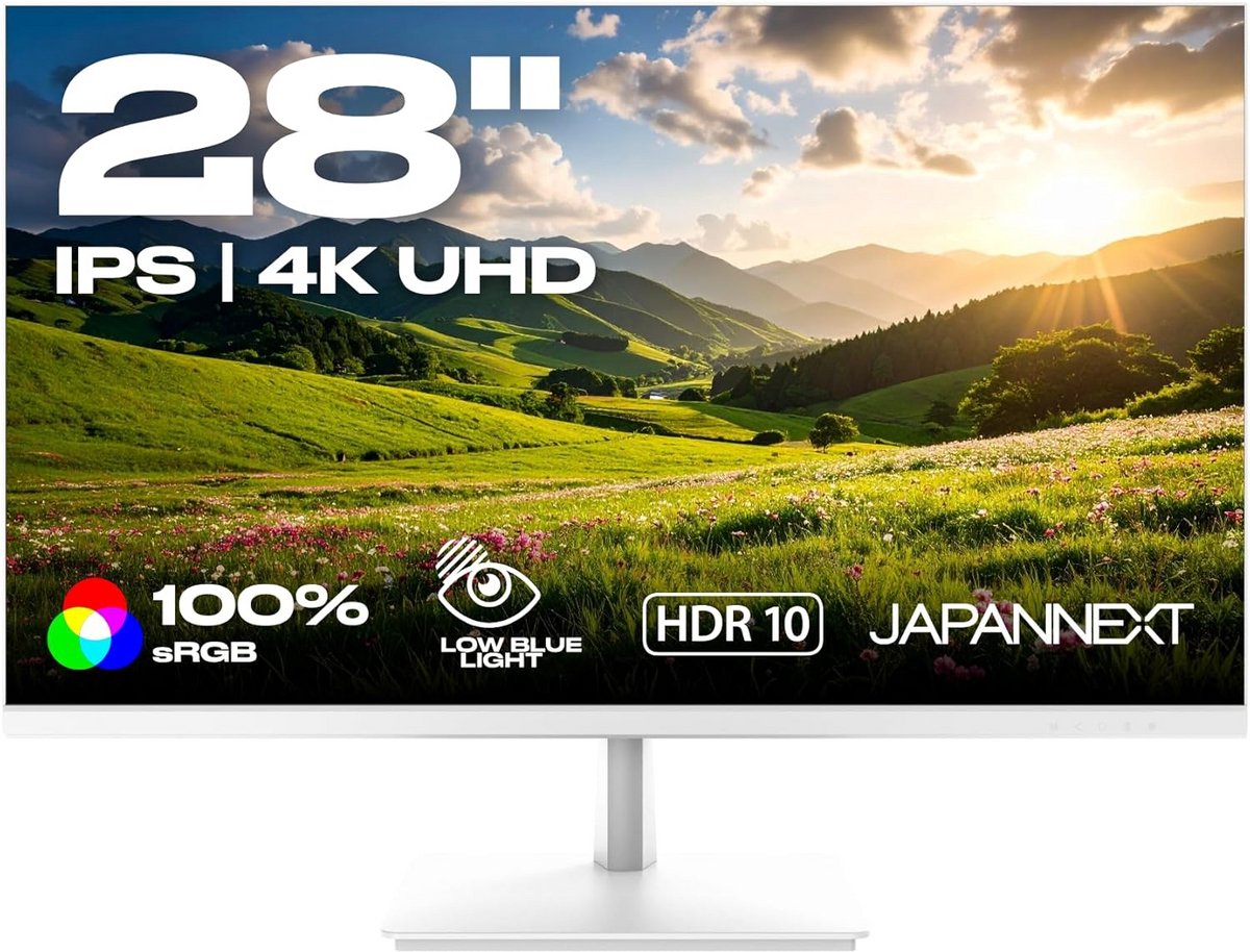 28 inch 4K UHD IPS Monitor Wit - HDR, 100% sRGB, G-Sync/FreeSync Compatibel