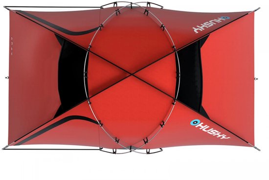 Husky Tent Felen Polyester 330 X 165 Cm - Rood - 3 Persoons van Husky — afbeelding 4
