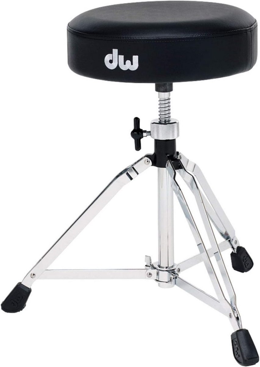 Zware Drumkruk met Ronde Zitting - Robuust en Comfortabel