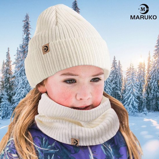Ensemble Bonnet Et Cache-cou D'hiver Pour Enfants 2-8 Ans - Tricoté, Doublure Polaire, Motifs Colorés