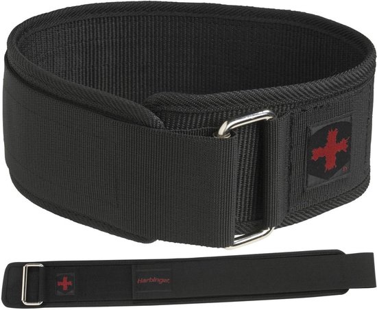 Harbinger - Pro Fitness Riem Nylon - Gewichthefriem - L - Zwart