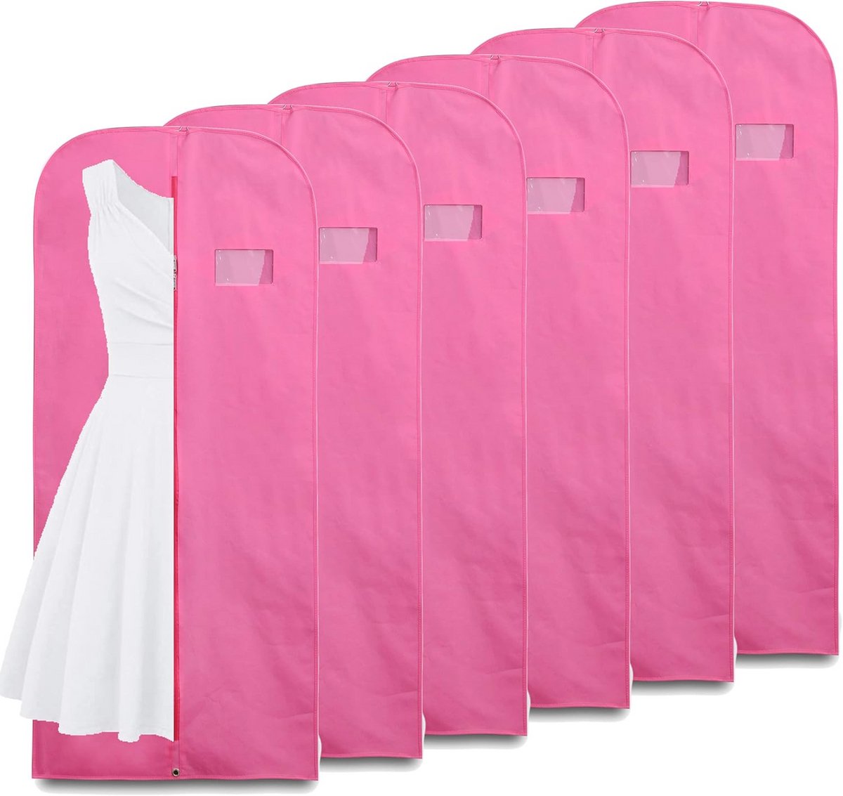 Ademende Kledinghoezen - Stofdichte Bescherming voor Kleding - 6 Stuks 60x138cm