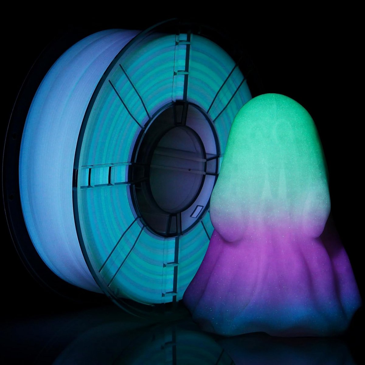 Gloeit in het Donker PLA 3D Printer Filament 1.75mm - 1kg Spoel