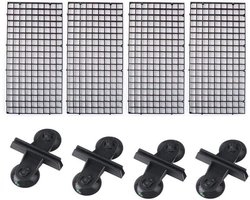 Allecta - Aquarium Eierdoos Isolatienet Filter Plastic Gaas Scheidingsplaat - Set van 4