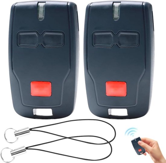 Universele 2-kanaals Garagedeur Afstandsbediening 433MHz met Rolling