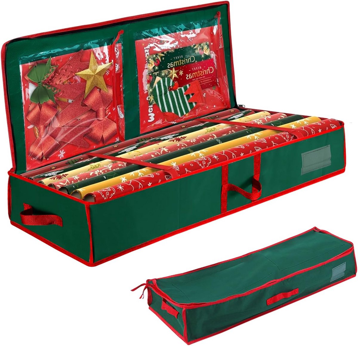 Grote Opbergtas voor Cadeaupapier & Rollen - Waterdicht en Scheurbestendig