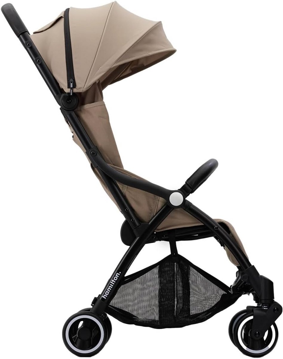 Lichte Opvouwbare Buggy met Boodschappenmand en Verstelbare Rugleuning tot 22 kg