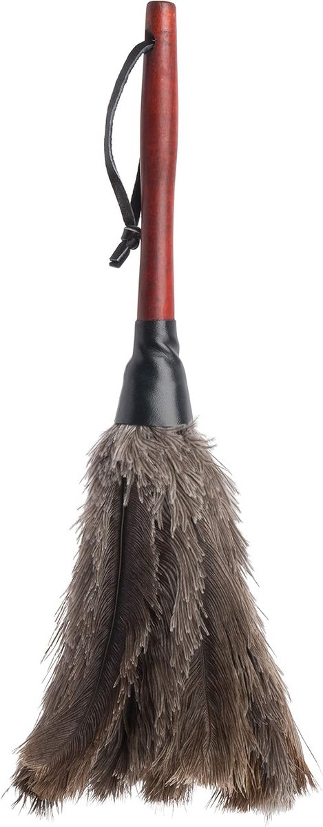 Plumeau Struisveer met Houten Handvat - 35 cm Stofwisser