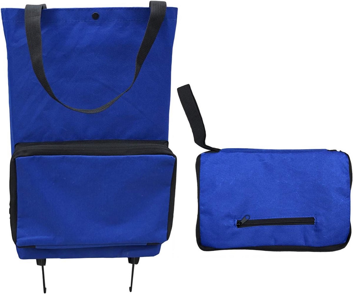 Opvouwbare Boodschappentas met Wielen Grote Capaciteit, Draagbare Waterdichte Trolley