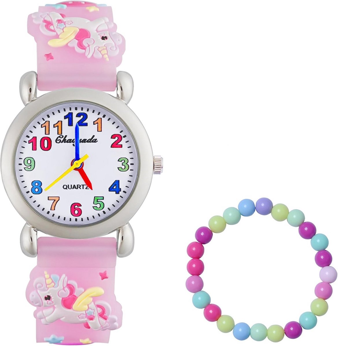 Kinderhorloge Meisjes en Jongens Analoge Quartz Horloges 3D Cartoon Siliconen Band voor Kinderen 3-10 Jaar