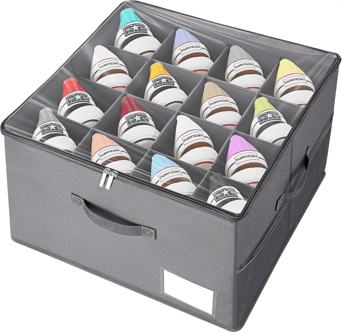 Grote Schoenenorganizer voor Kast - Ruimtebesparend met Zichtbaar Deksel
