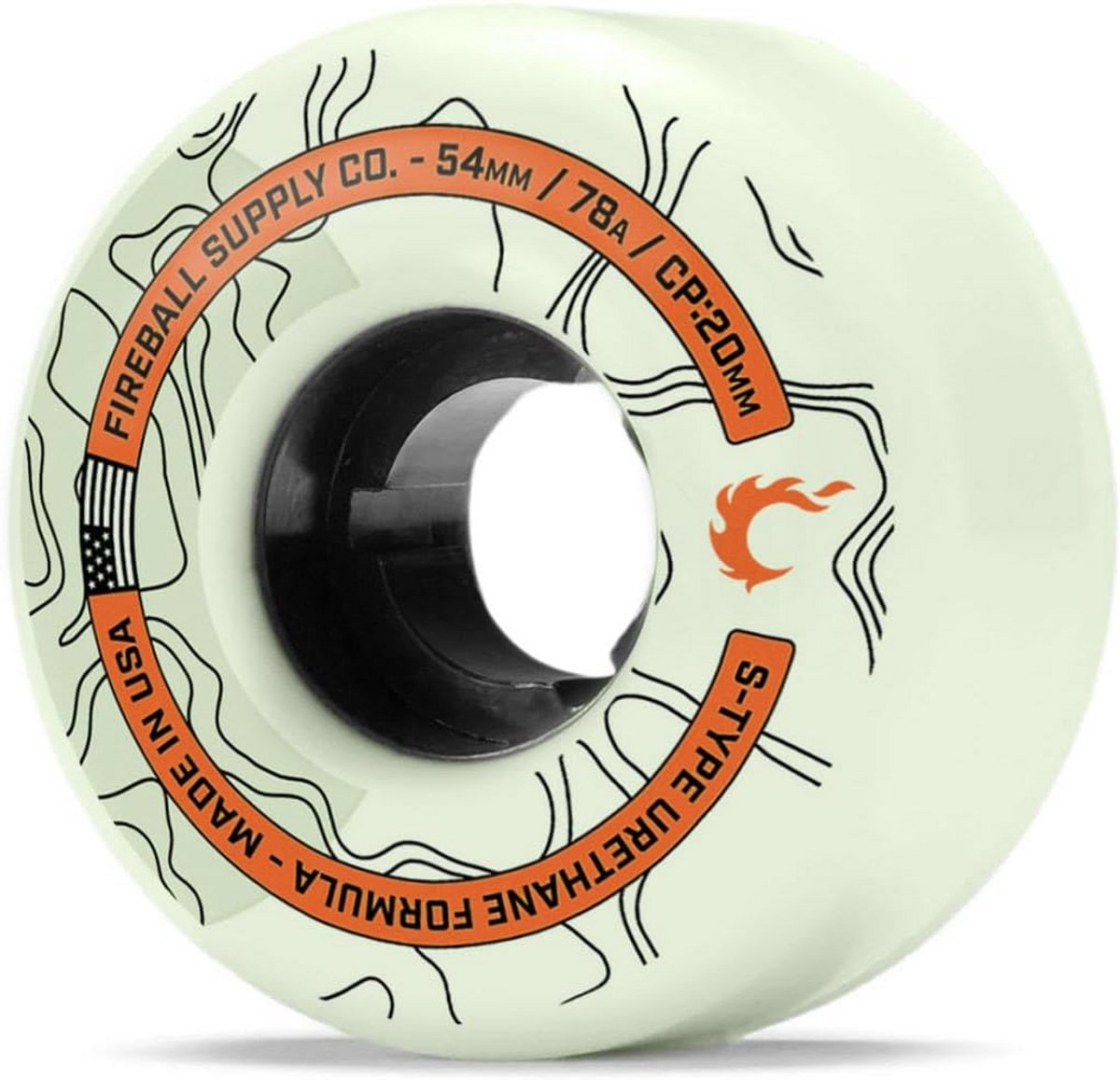 Zachte Skateboardwielen 54mm - Soepele Cruiser Ride - Set van 4