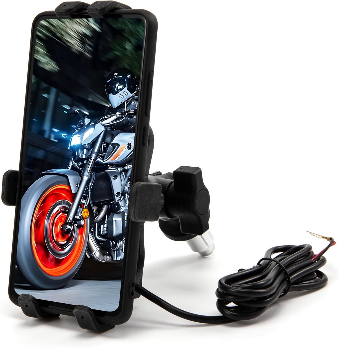 Universele Motorfiets Telefoonhouder Aluminium Vorkbevestiging 5.5-7 Inch
