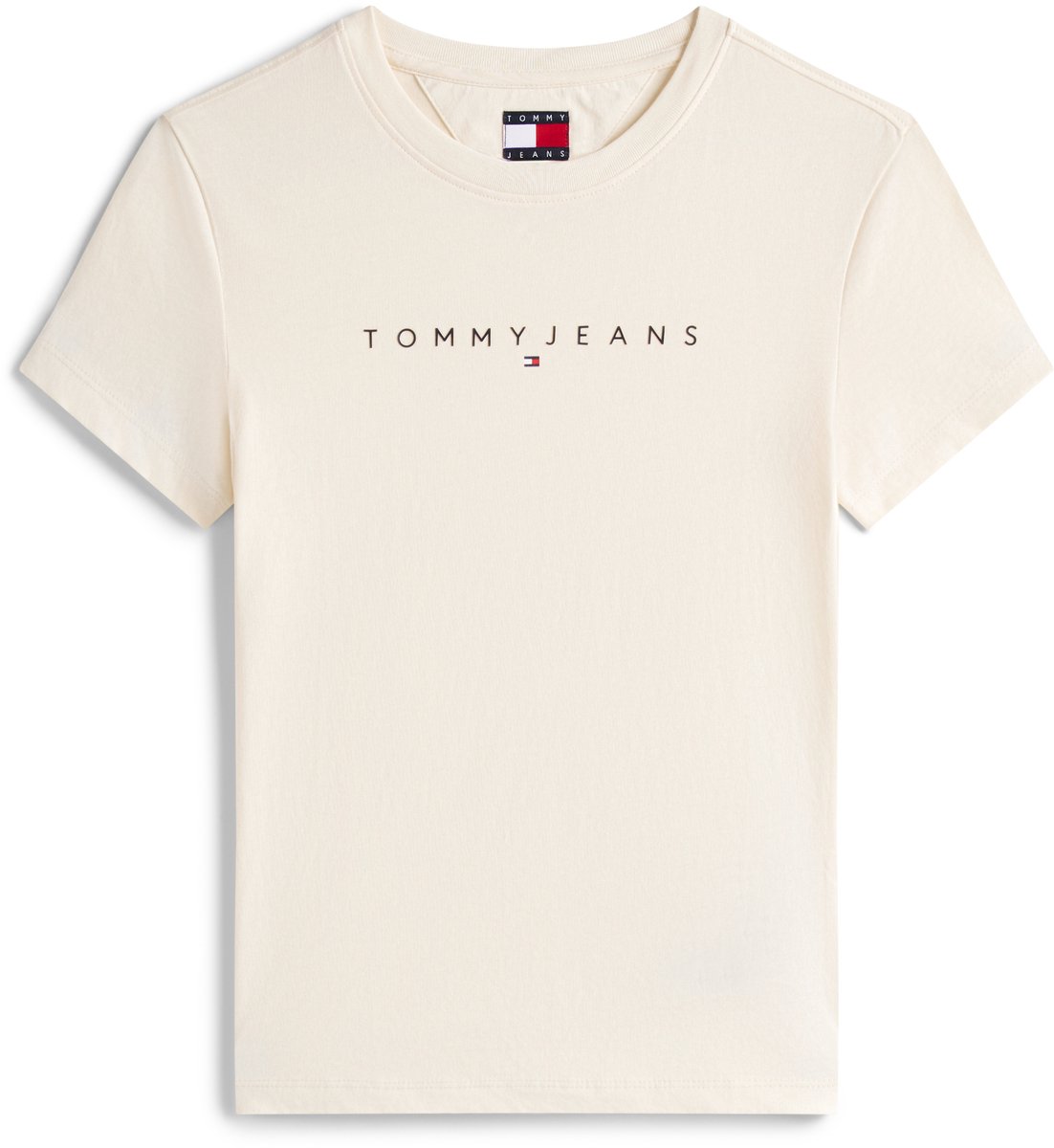Tommy Jeans T-shirt Tjw Slim Linear Tee Ext Dw0dw18398 Aa7 Almost Dames Geel