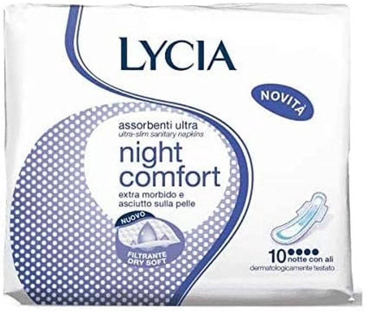 Dames Maandverband Nacht Ultra Comfort met Vleugels - 10 Stuks