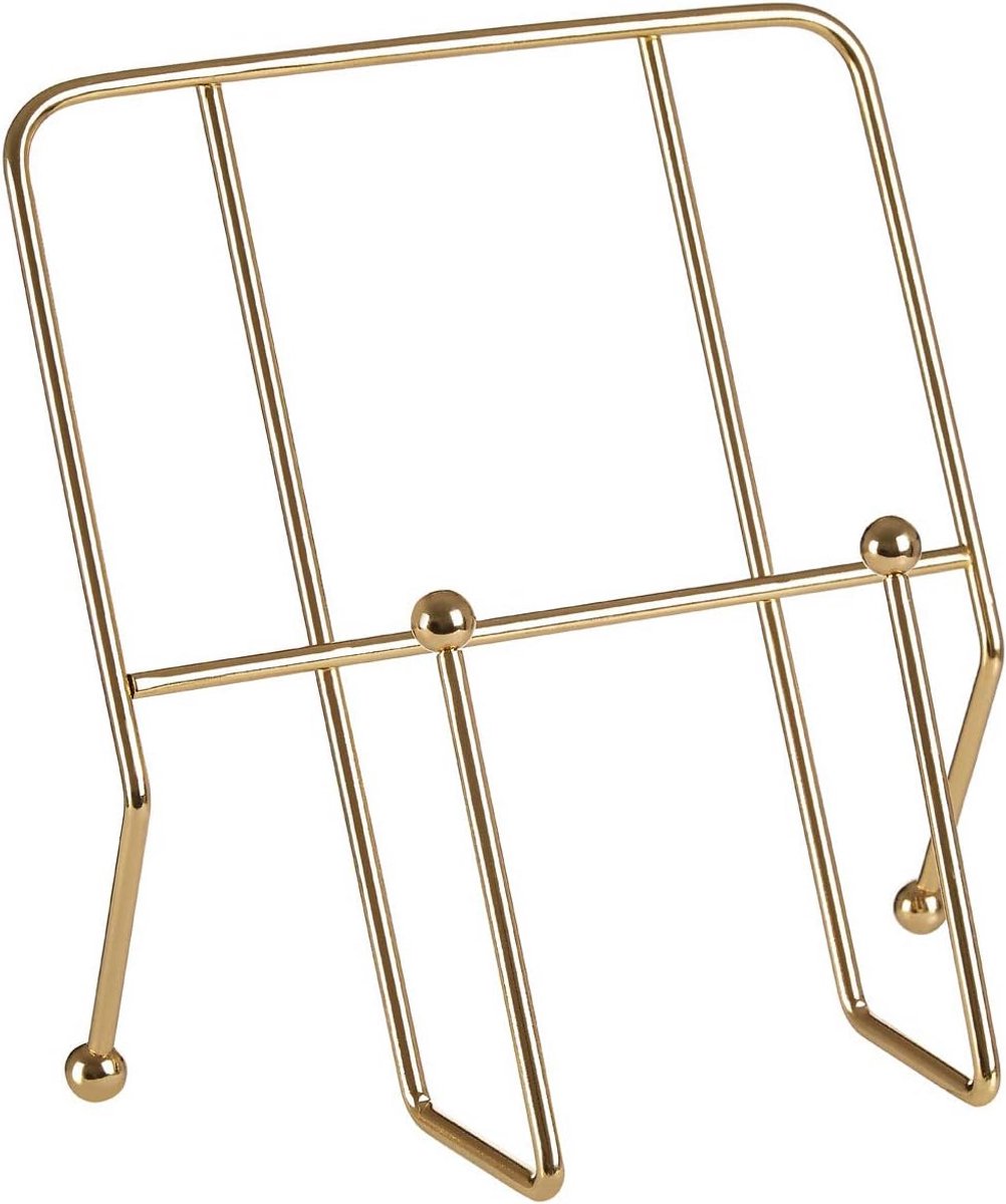 Stevige Kookboekstandaard met Luxe Gouden Afwerking - Universeel Hulpstuk voor Keuken
