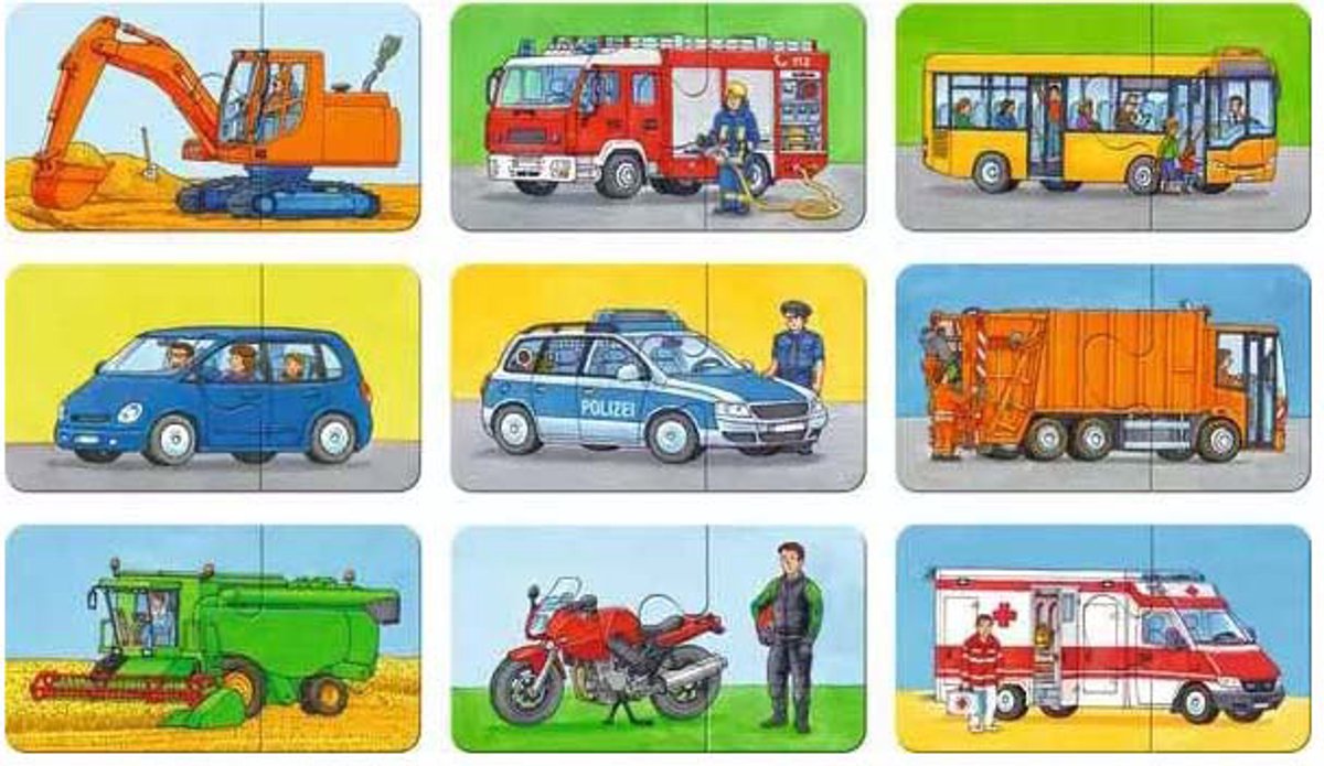 Ravensburger Speciale voertuigen- My First puzzles -9x2 stukjes - kinderpuzzel — afbeelding 14