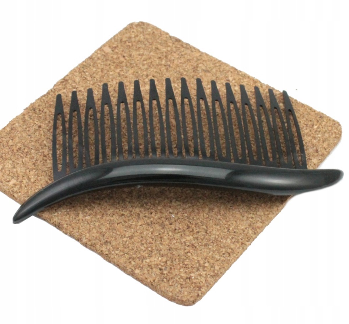 Grote zwarte verfraaide haarspeld - stijlvol haaraccessoire