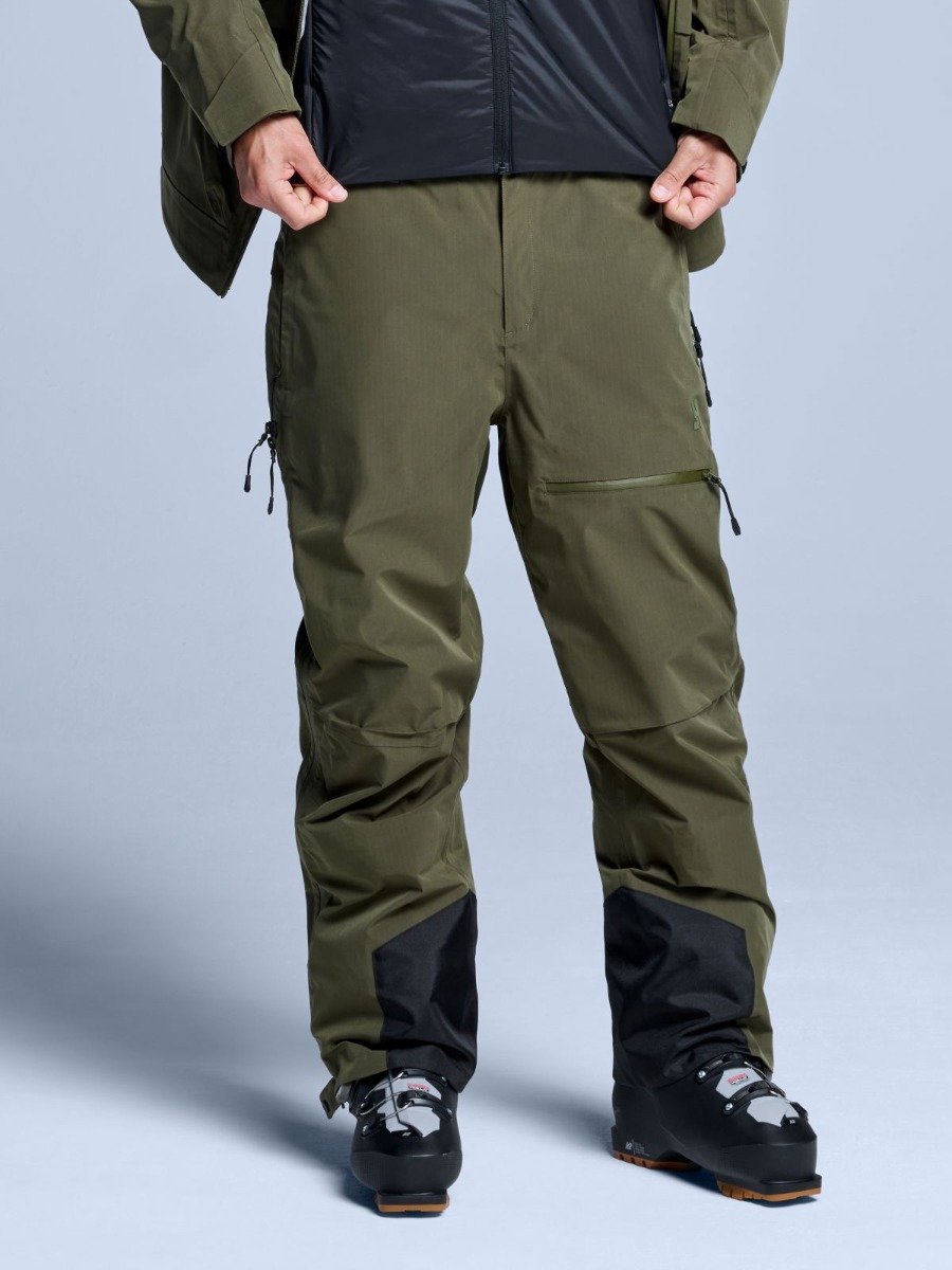 Poederbaas Skibroek Heren Freeride 3L Hardshell Groen
