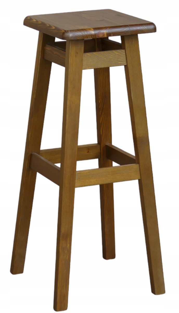 Houten Bar Kruk 80cm - Rustiek Eiken Kleur