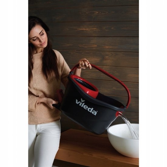 Ensemble lave-vaisselle rotatif 3 en 1 Vileda Turbo avec microfibre et centrifugeuse