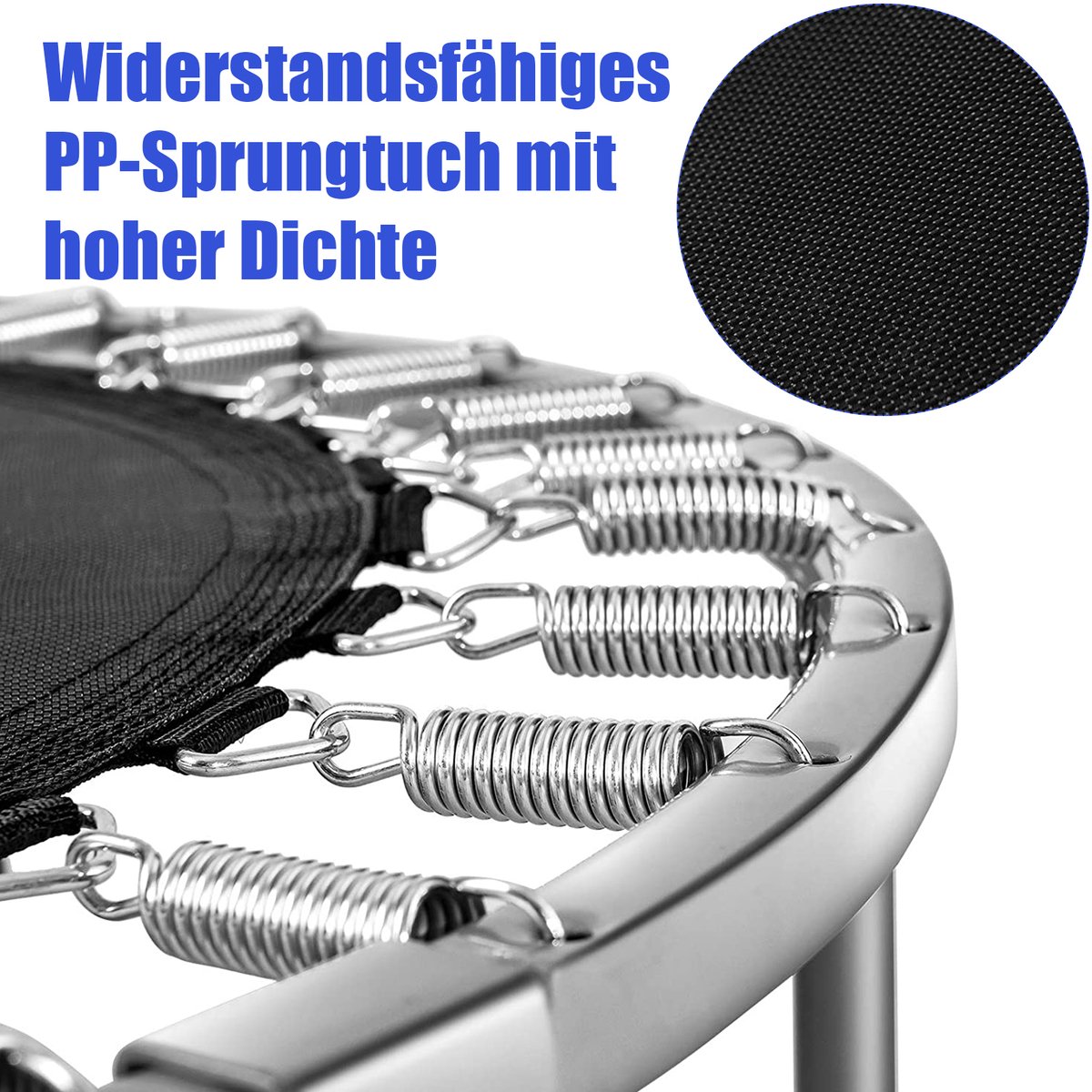 COSTWAY φ Mini-trampoline, 97 cm, opvouwbare trampoline, kindertrampoline tot 150 kg belastbaar, tuintrampoline, indoor- en outdoortrampoline voor kinderen en volwassenen — afbeelding 8
