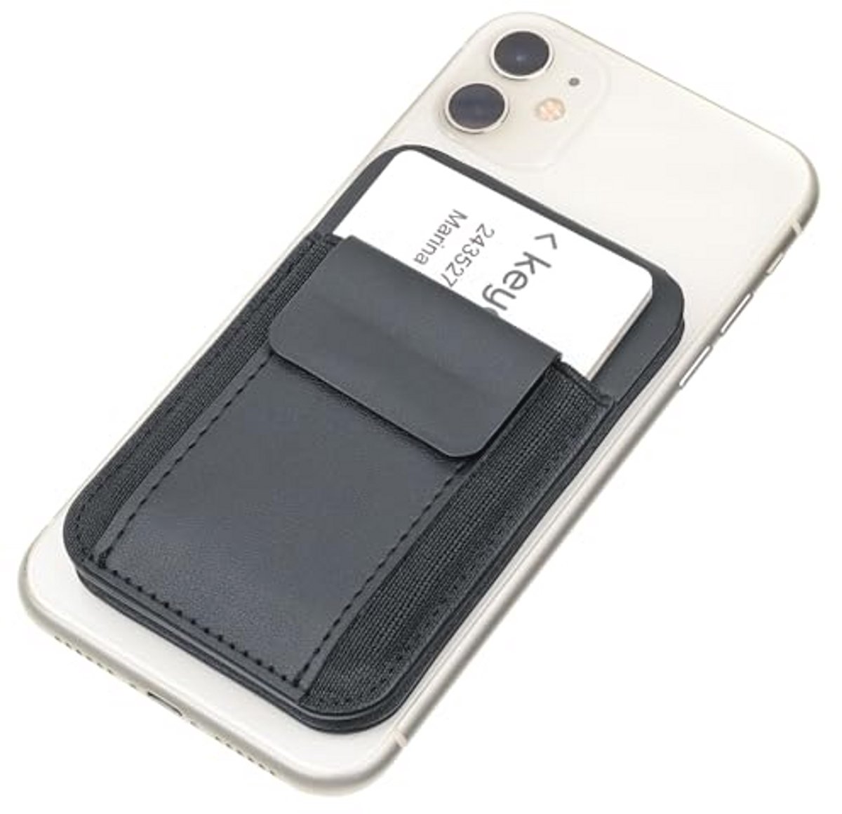 MagSafe Cash Cards Key voor 2-5 kaarten - Magnetische bevestiging voor smartphone, zwart/antraciet
