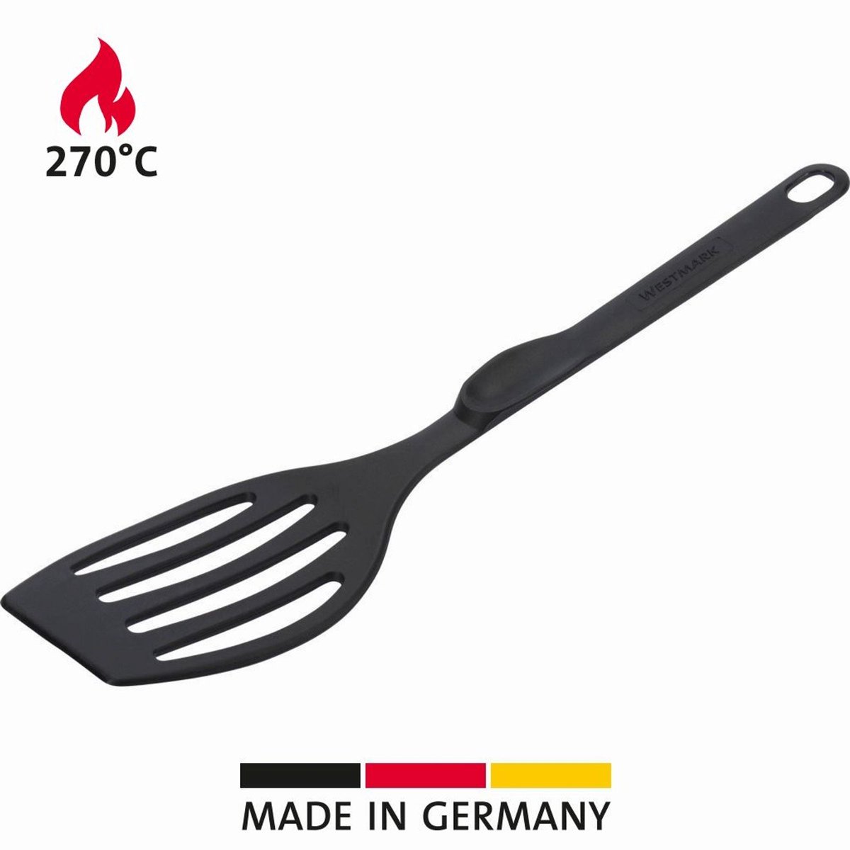 Westmark spatels, zeer hittebestendig tot 270°C, lengte: 28,3 cm, kunststof, Flonal Plus, zwart, 20352275