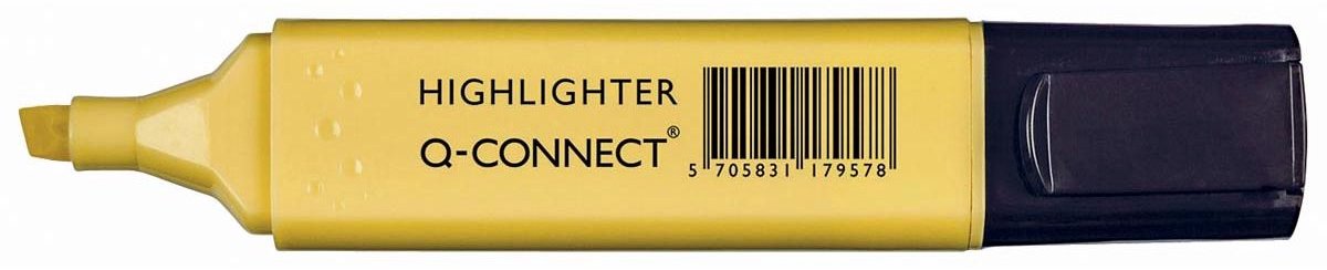 Q-CONNECT markeerstift pastel | geel