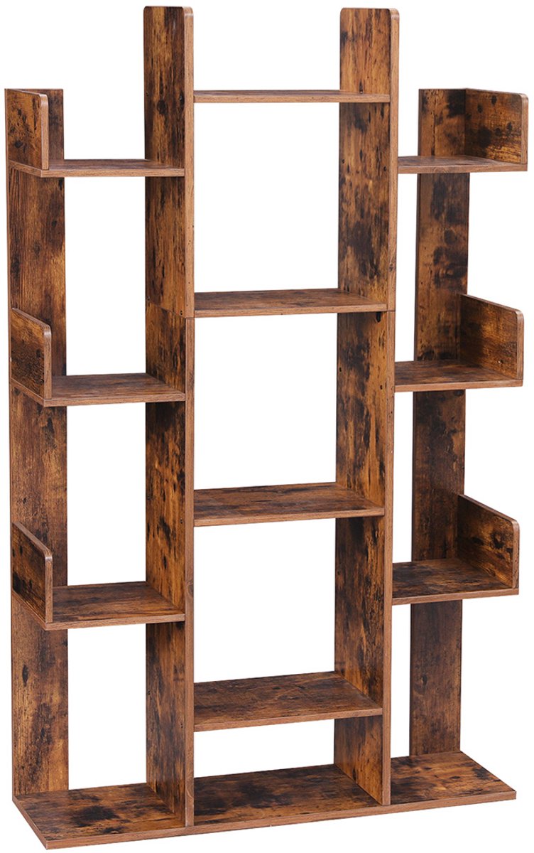 Boekenplank – 13 vakken – Zwart