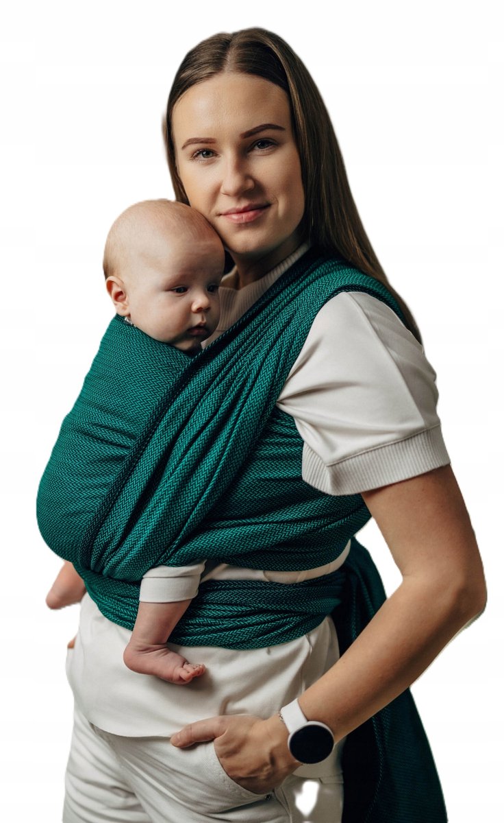 LennyLamb Geweven Draagdoek - Smaragd 4.2m