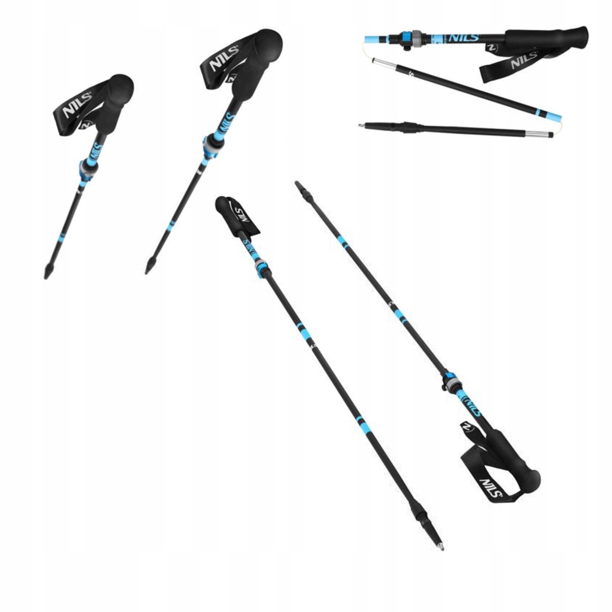 Opvouwbare trekkingstokken Nordic Walking - Verstelbaar aluminium