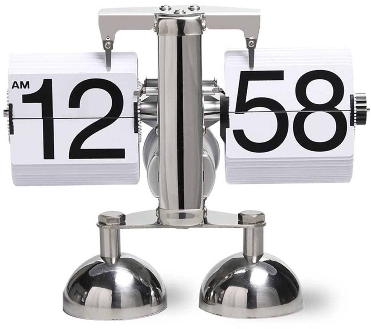 longziming -Tafelklok Flip – Retro Flipklok – Automatische Mechanische Klok – Duidelijk Display – Stijlvol Retro Ontwerp – Betrouwbaar Mechanisme – Perfect voor Bureau of Woonkamer