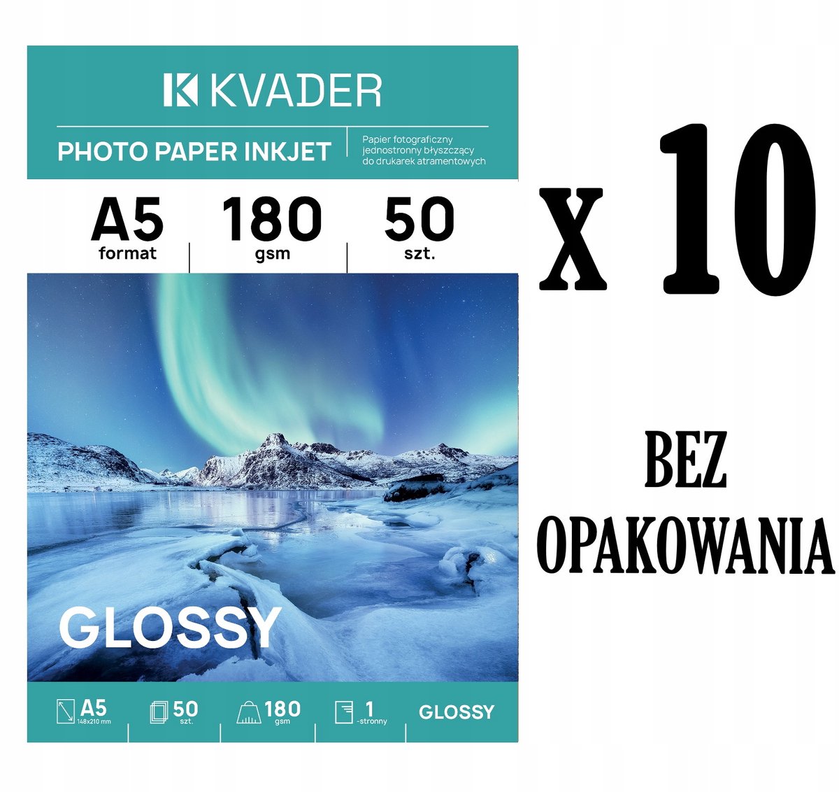500 vel A5 Glanzend Fotopapier 180g Inkjet - Hoge Kwaliteit