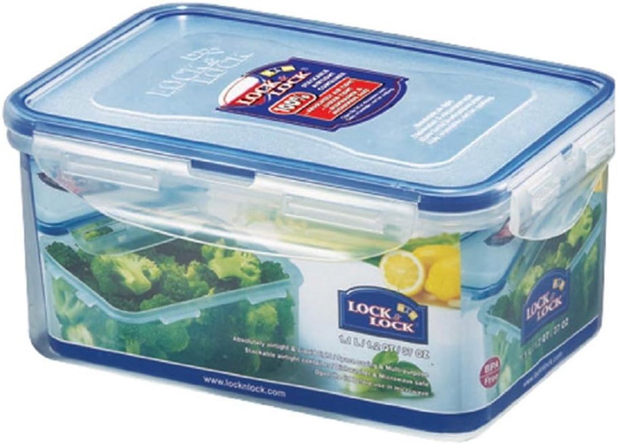 Set van 3 Vershouddozen 1,1 Liter - Luchtdicht & Waterdicht voor Voedselopslag