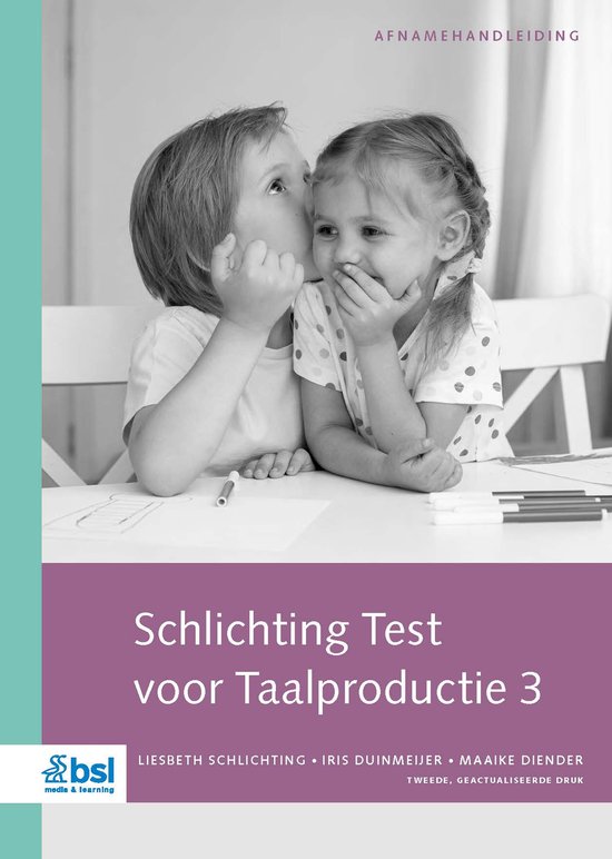 Schlichting Test voor Taalproductie 3 - Afnamehandleiding - cover