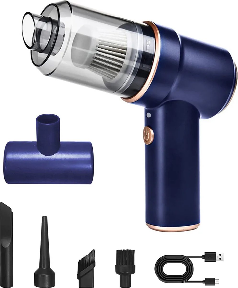 3-in-1 Draadloze Mini Handstofzuiger met 4000 Pa Zuigkracht - 3-in-1 - €30,89