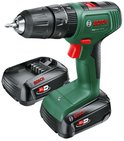 Groene Bosch EasyImpact 18V-40 accuboorschroevendraaier met één accu.