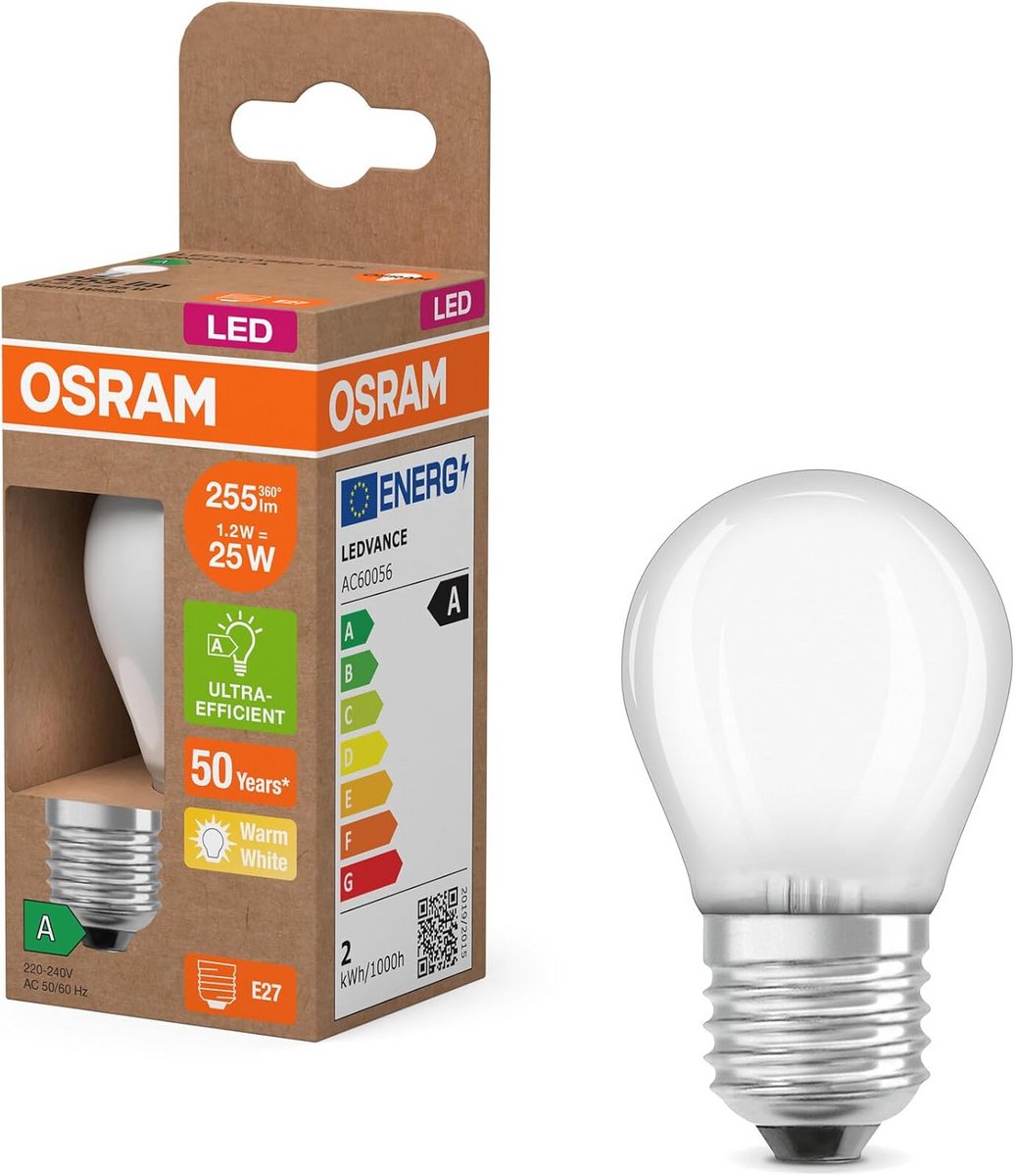Decoratieve LED-Gloeilamp Minibol E27 Warm Wit Energiezuinig 6-Pack
