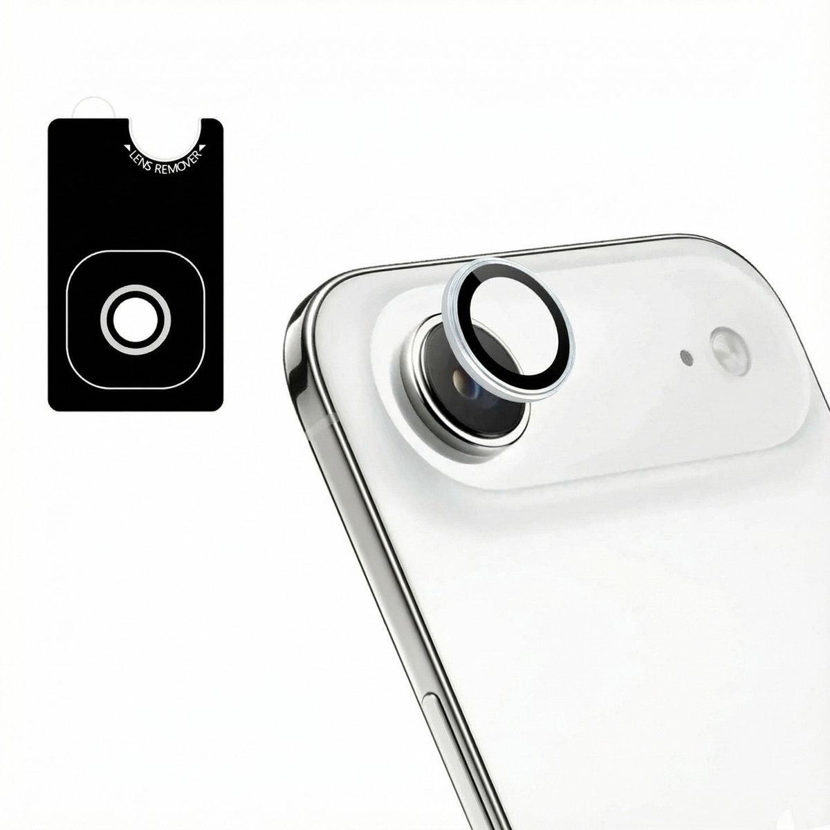imoshion Camera Lens Protector - Geschikt voor Apple iPhone 17 Air - 2 Pack - Zilver