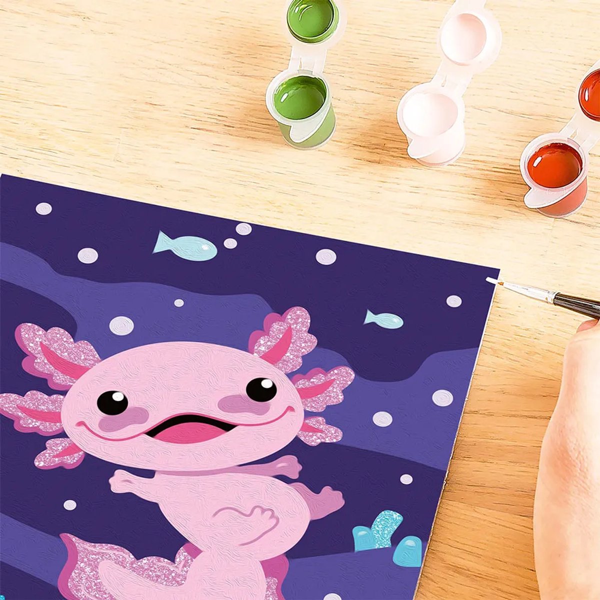 Ravensburger - CreArt - Axolotl - Schilderen op Nummer voor Kinderen — afbeelding 11
