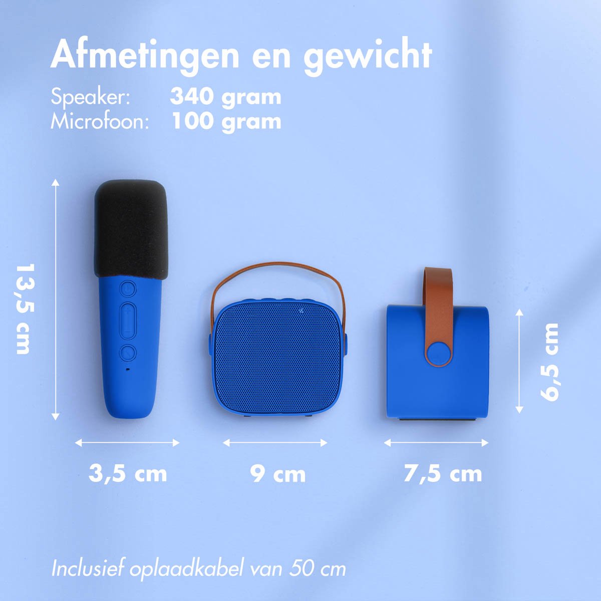 imoshion Karaoke Set - Met Bluetooth Speaker en Draadloze Microfoon - Karaokeset voor Volwassenen en Kinderen — afbeelding 4