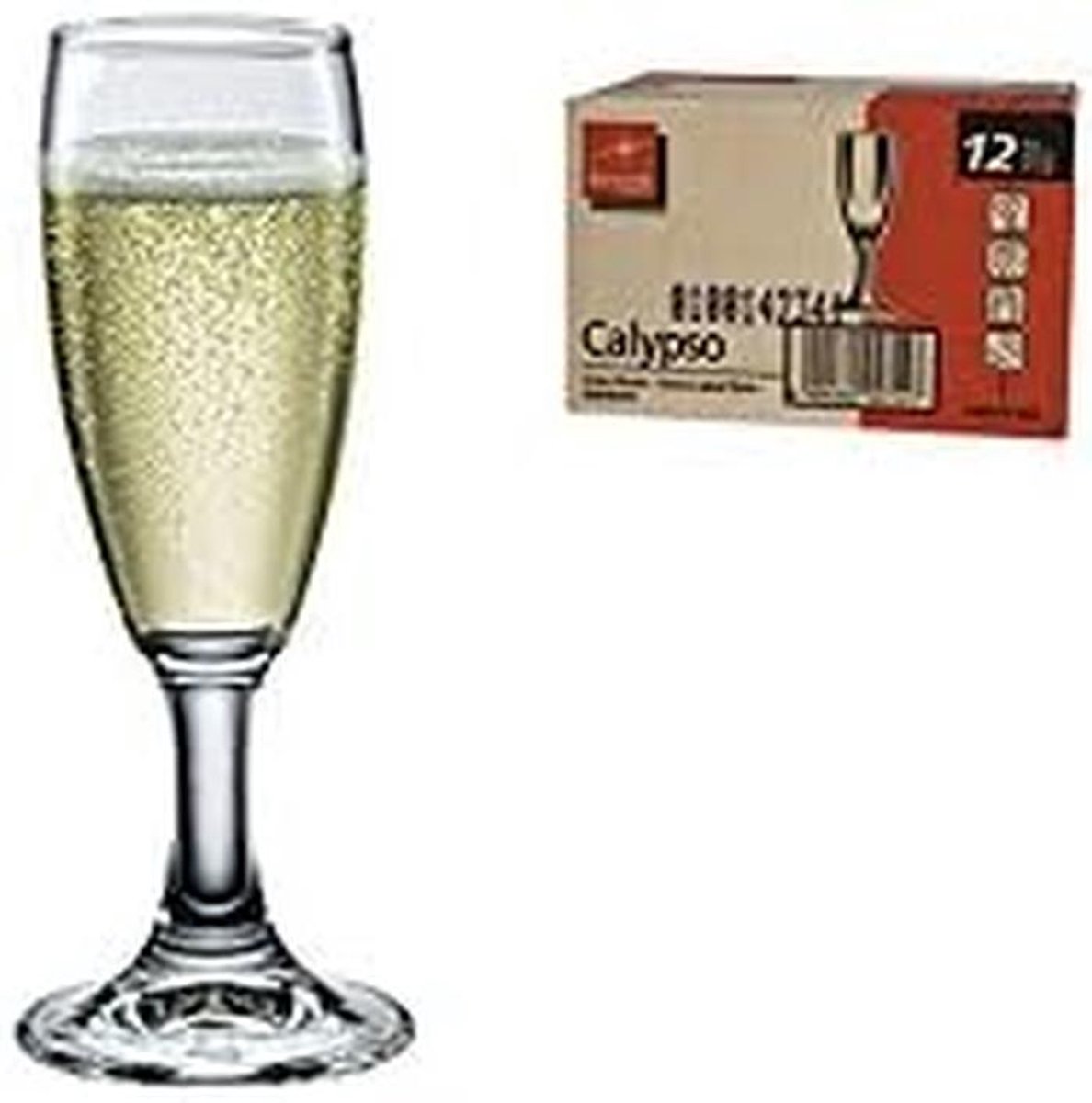 Elegante Wijnglas/Waterglas - Set van 6 Flute Glazen voor Feestelijke Dranken