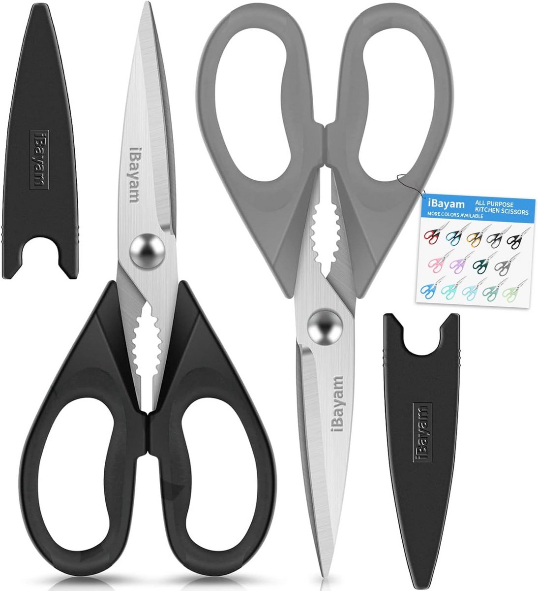 Keukentang Rvs - Zware Kwaliteit Keukenschaar voor Vlees, Gevogelte en Koken - Vaatwasmachinebestendig (2-Pack)