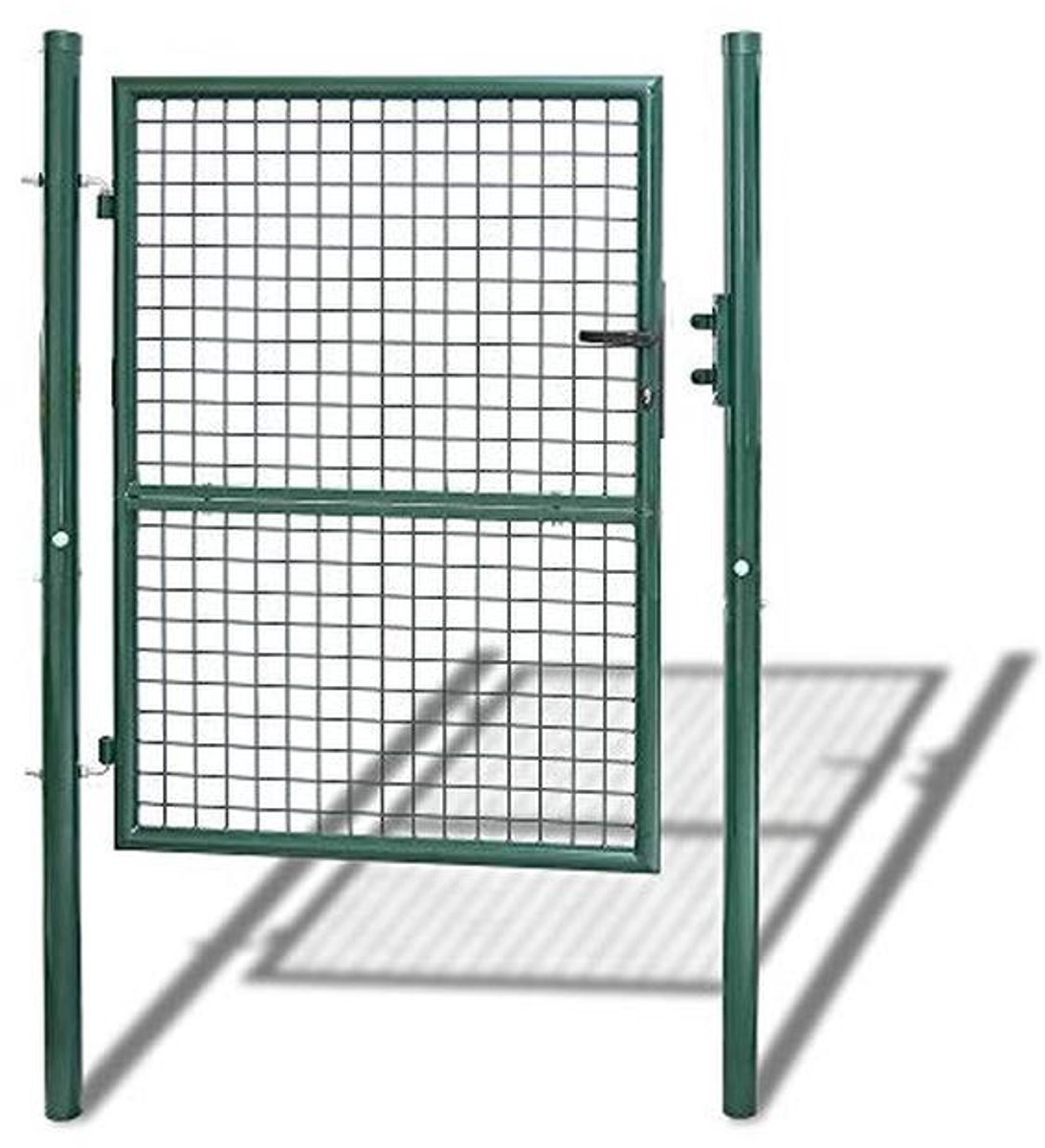 Tuinpoort 125x100cm groen - Hekdeur voor veilige toegang tot je tuin