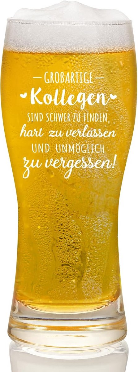 Grappig Bierglas Afscheidscadeau voor Collega's - Perfect voor Baanwissel