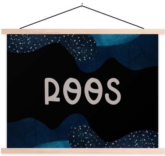 Porte-affiche avec affiche - Affiche scolaire - Rose - Pastel - Fille - 60x45 cm - Lattes vierges