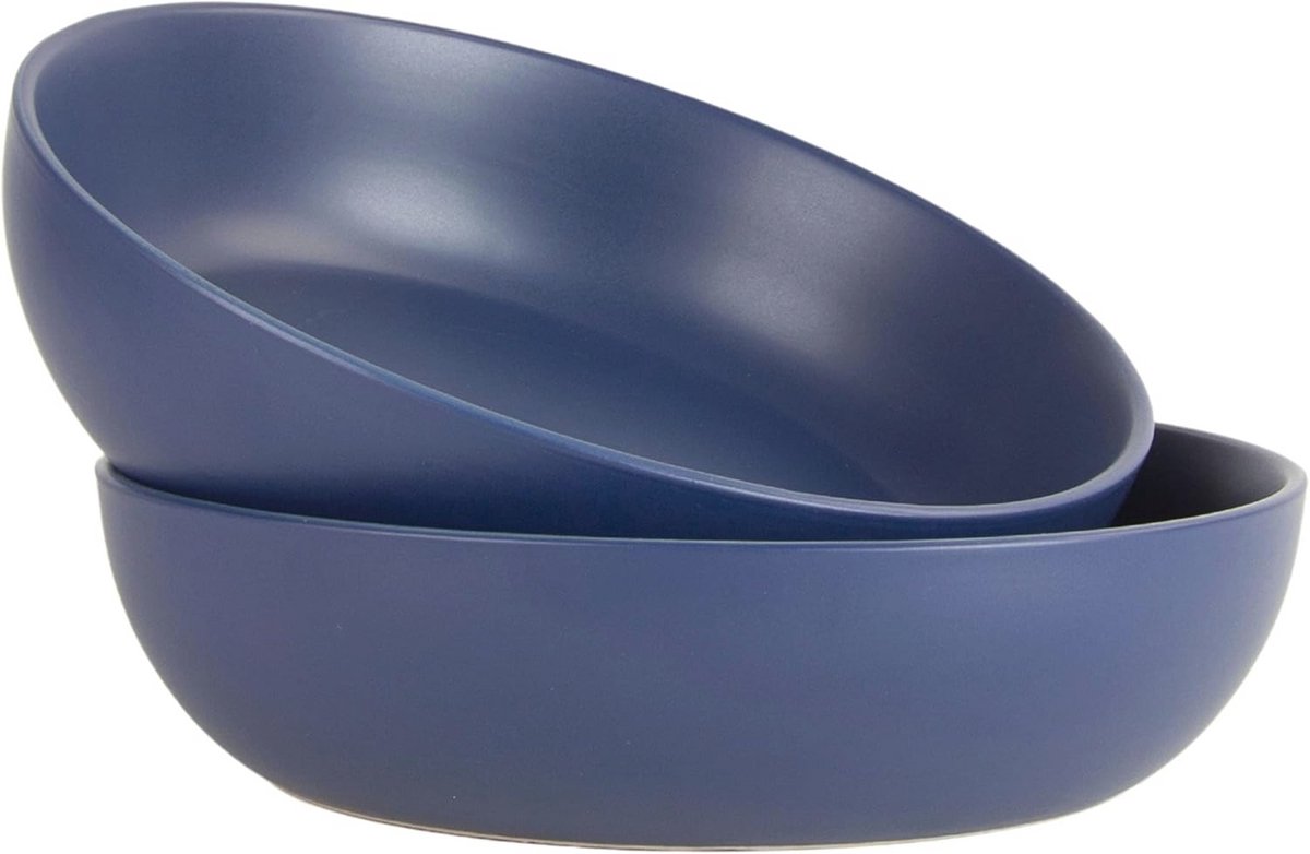 Serveerkom 9 inch - Set van 2 - Midnight Blue - Modern en Minimalistisch