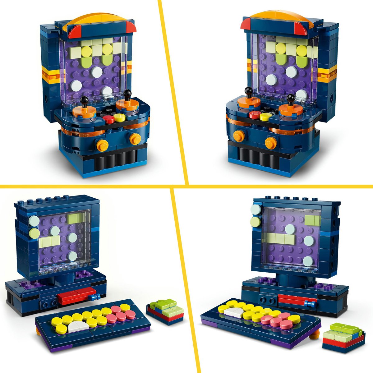 LEGO® Creator 3in1 Retro Spelcomputer Speelgoedmodel - Bouw Om tot Desktop of Speelautomaat - 31380 — afbeelding 5